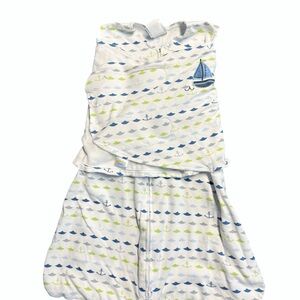 Halo Baby Sleep sack Swaddle Sail Boat Pattern